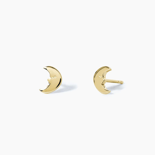 Pendientes dorados Blue Moon Crescent Girl 563536