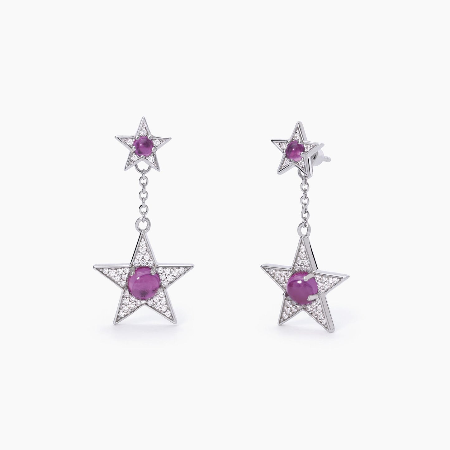 Pendientes Starlet con Estrella de Turmalina y Circonitas 563558