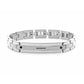 Bracciale Uomo 4US con Maglia Lucida e Zirconi Neri 4UBR5639