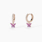 Orecchini a Cerchio con Farfalla Secret Garden 563573