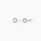 Orecchini Punto Luce 3mm in Argento Shiny 563600