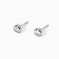 Orecchini Punto Luce 4mm in Argento Shiny 563601