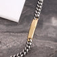Pulsera Hombre Plata y Cadenas Oro SATX15