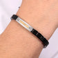 Pulsera Hombre SATM11 Oro Plata, Negro y Oro