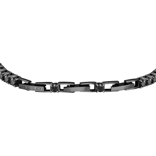 Bracciale Uomo Tennis Nero SATT03