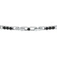 Pulsera Tennis de Hombre con Circonitas Blancas y Negras SATT10