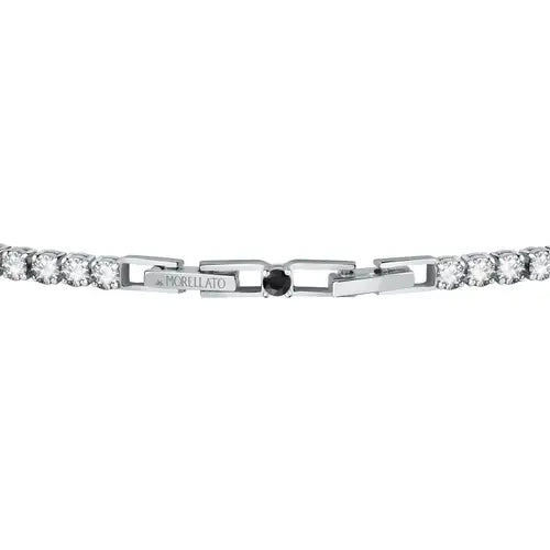 Bracciale Uomo Tennis Silver e Nero SATT11