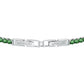 Bracciale Tennis In Argento Silver e Verde SAIW105