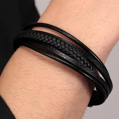 Bracciale Uomo Bandy Nero SZV78