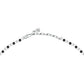 Collar Cruz Hombre Plata y Negro SKR66