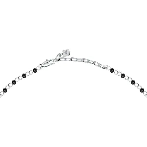 Collana Uomo Cross Croce Silver e Nero SKR66