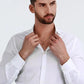 Collar de hombre Motown con cruz rosada SALS76