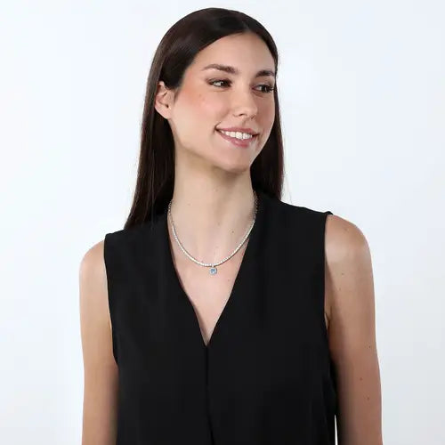 Collar Tesori de Plata con Circonitas SAIW106