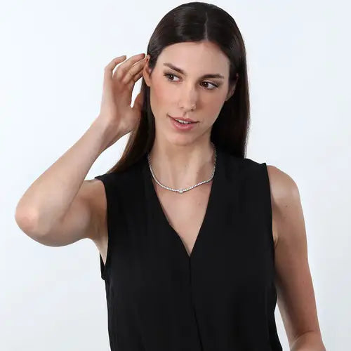Collar Tesori de Plata con Circonitas SAIW107