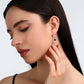 Pendientes Colores Dorados con Circonitas Azules y Blancas SAVY07
