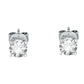 Pendientes Tesori de Plata con Piedra Blanca SAIW99
