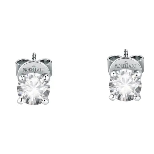 Pendientes Tesori de Plata con Piedra Blanca SAIW99