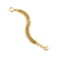 Pulsera de cadena de cuerda de múltiples hilos dorada 000EXB4304000
