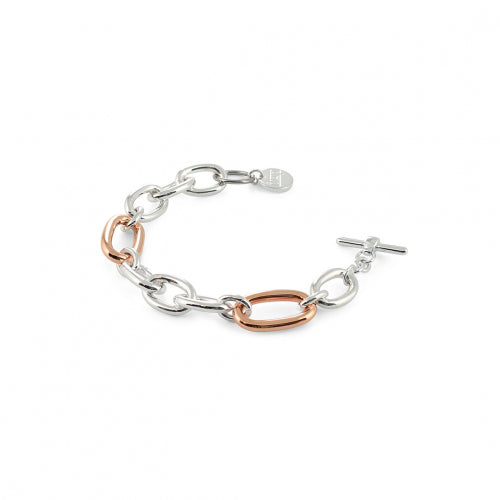 Bracciale Catena Argentato e Rosato 000EXB4505000