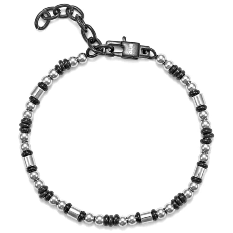 Bracciale Uomo 4US in Acciaio e Pvd Nero 4UBR5565