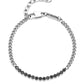 Bracciale Uomo 4US in Acciaio con Zirconi Neri 4UBR5599
