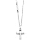 Collar de Hombre 4US de Acero con Cruz y Circonitas Negras 4UCL5581