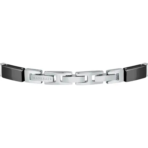 Pulsera Jewels Hombre Plata y Negro JM221ATZ04 