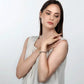 Pulsera Maia de Acero con Herradura Rosa SAUY13