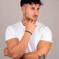 Pulsera Moody Negra y Plateada para Hombre SQH41
