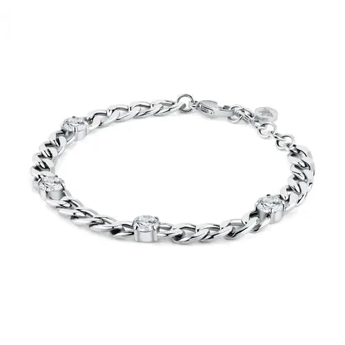 Bracciale Poetica Silver e Cristalli Bianchi SAUZ29