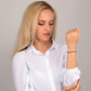Pulsera Tesori de Plata con Circonitas Rojas SAIW103