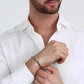 Pulsera Hombre Urban Acero y Rosé SABH23
