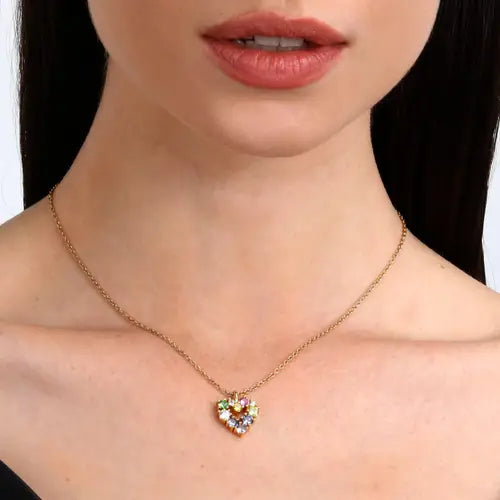 Collar Colores Dorados con Corazón SAVY06