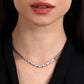 Collar Colores Acero y Circonitas SAVY10