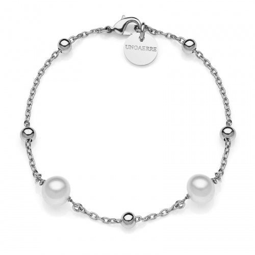 Bracciale Catena Perle Bianche e Sfere Piccole 000EXB4954000