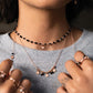Collana Doppia Catena Nera Gipsy Tierra  CL-GIP-2-V4-N