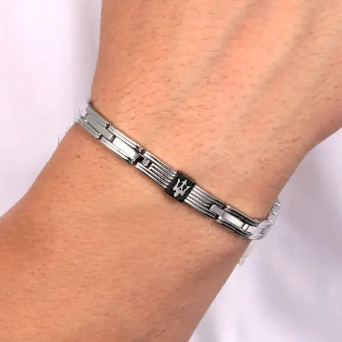 Bracciale Uomo Jewels Acciaio e Nero JM420ATK04