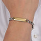Pulsera Hombre Plata y Cadenas Oro SATX15