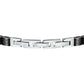 Pulsera Hombre SATM11 Oro Plata, Negro y Oro