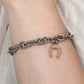 Pulsera Maia de Acero con Herradura Rosa SAUY13