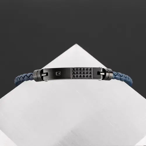 Pulsera Hombre Moody Azul y Negro SQH21