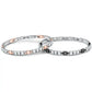 SALS79 Brazalete para hombre Motown de acero y rosado