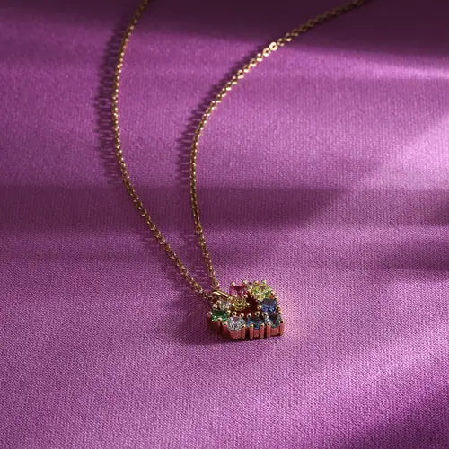 Collar Colores Dorados con Corazón SAVY06