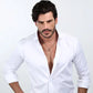 Collar Cruz Hombre Plata y Negro SKR66