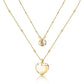 Collana Istanti Dorata con Cuore SAVZ02
