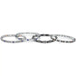 Pulsera Hombre Urban Acero y Negro con Cristales SABH25