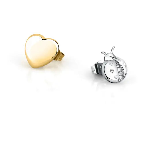 Pendientes Corazón Dorado Instantáneo SAVZ06