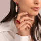 Anello con Pietra Naturale Ovale Allungata WSBZ01494.PA-L