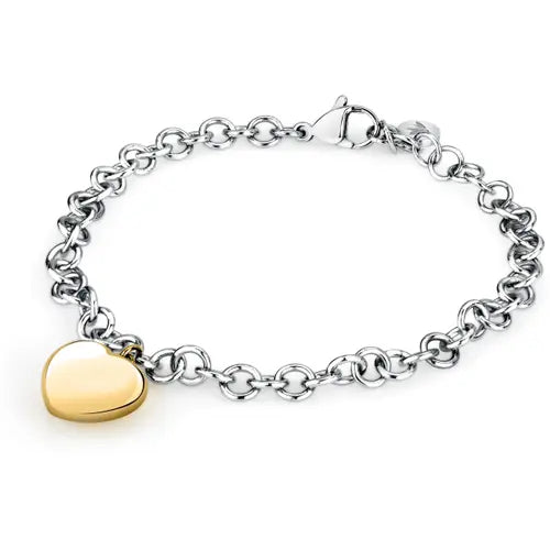 Pulsera Istanti con Corazón Dorado SAVZ10