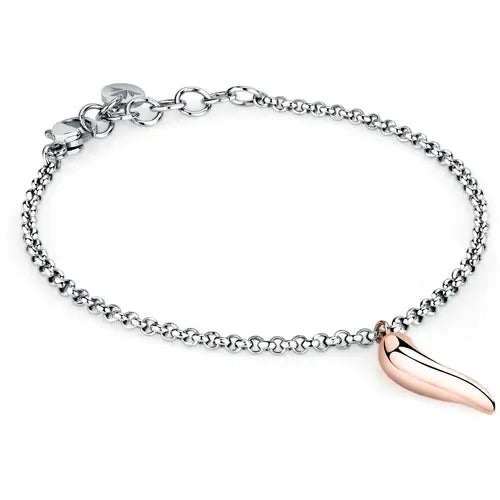 Pulsera Istanti con croissant rosado SAVZ11